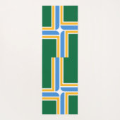 米国ポートランド州旗を持つ愛国的なヨガマット ヨガマット (裏面)