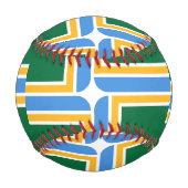 米国ポートランド州旗を持つ愛国野球 野球ボール (裏面)