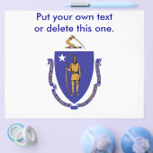 米国マサクト州旗を持つフライヤー チラシ (シングル)