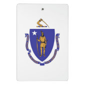 米国マサチューセッツ州の州旗を持つミニクリップボード ミニクリップボード (裏面)