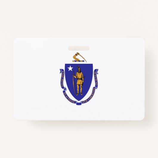 米国マサチューセッツ州マサチューセッツ州州州旗の名前バッジ バッジ (正面)