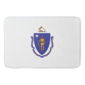 米国マサチューセッツ州旗を持つ大きなバスマット バスマット (正面)