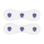 米国マサチューセッツ州旗を持つ愛国野球 野球ボール (パネル)