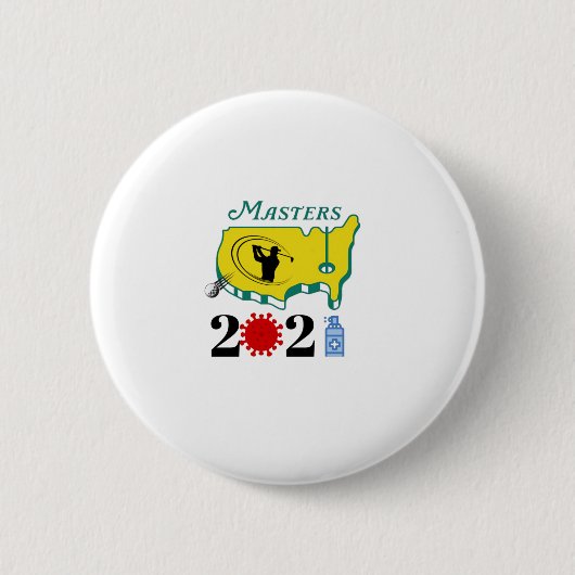 米国マスターズGOLF 2021 缶バッジ (正面)