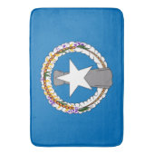 米国マリアナ諸島国旗を掲げた大型バスマット バスマット (正面縦)