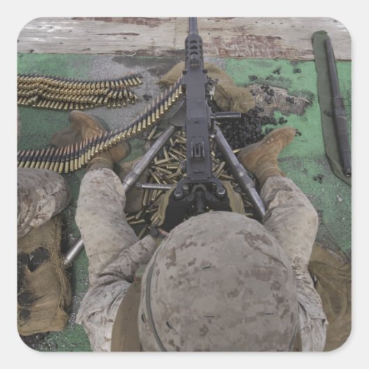 米国マリーン社はM2 50口径の機関銃を発射 スクエアシール (正面)