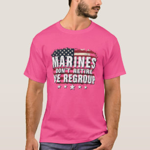 米国マリーン退役軍人土産軍隊Tシャツ Tシャツ