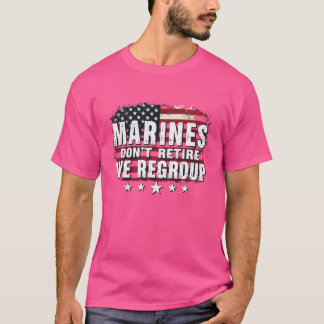 米国マリーン退役軍人土産軍隊Tシャツ Tシャツ