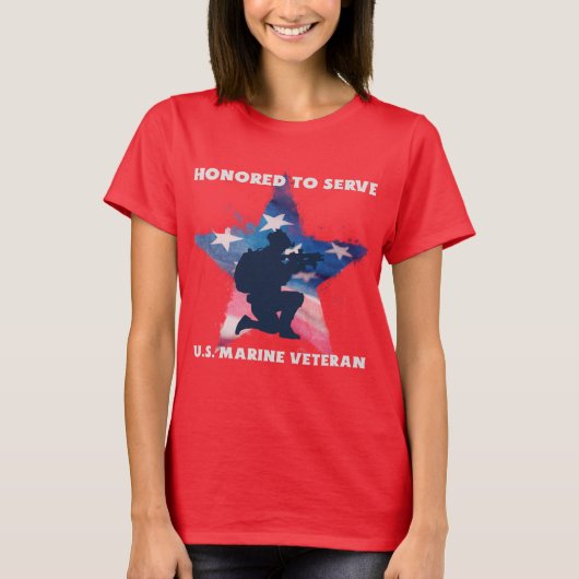 米国マリーン退役軍人 Tシャツ (正面)