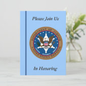 米国マーシャルサービス退職招待状 招待状 (スタンド正面)