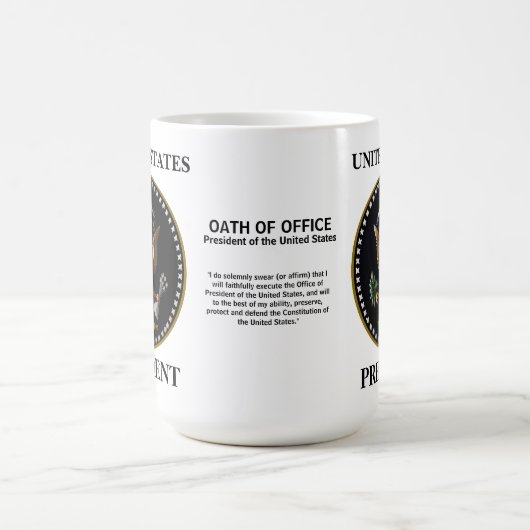 米国マ大統領のグ コーヒーマグカップ (中央)