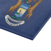 米国ミシガン州国旗 カッティングボード (角)