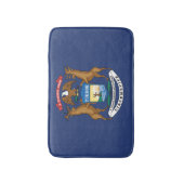 米国ミシガン州国旗 バスマット (正面縦)