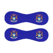 米国ミシガン州旗を持つ愛国野球 野球ボール (パネル)