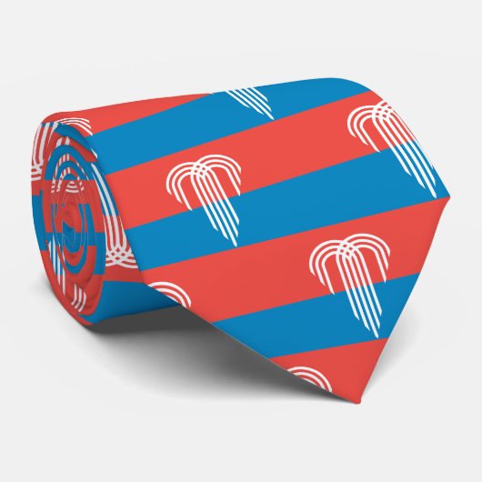 米国ミズーリ州カンザスシティー州旗と提携 ネクタイ (ロール)