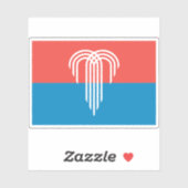 米国ミズーリ州カンザスシティー州旗 シール (シート)