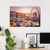 米国ミズーリ州セントルイス、Gateway Arch ポスター (ホームオフィス)
