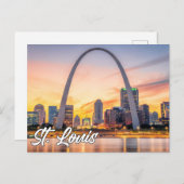 米国ミズーリ州セントルイス、Gateway Arch ポストカード (正面/裏面)