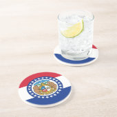 米国ミズーリ州旗を持つコースター コースター (側面)