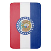 米国ミズーリ州旗を持つ大型バスマット バスマット (正面縦)