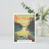 米国ミネソタ州ボイジャーズ国立公園 ポストカード (スタンド正面)