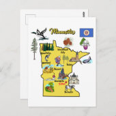 米国ミネソタ州専攻の市 ポストカード (正面/裏面)