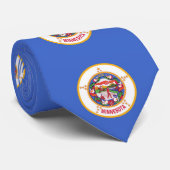 米国ミネソタ州旗と提携 ネクタイ (ロール)