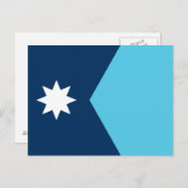 米国ミネソタ州旗はがき ポストカード (正面/裏面)