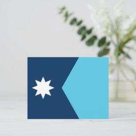 米国ミネソタ州旗はがき ポストカード