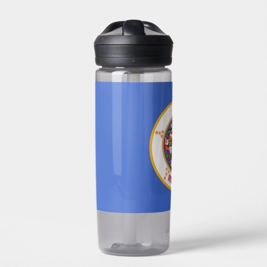 米国ミネソタ州旗を持つウォーターボトル ウォーターボトル (正面)
