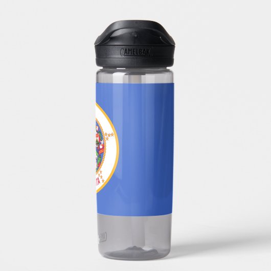 米国ミネソタ州旗を持つウォーターボトル ウォーターボトル (背面)