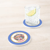 米国ミネソタ州旗を持つコースター コースター (側面)