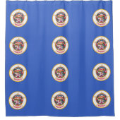 米国ミネソタ州旗を持つシャワーカーテン シャワーカーテン (正面)