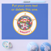 米国ミネソタ州旗を持つチラシ チラシ (シングル)