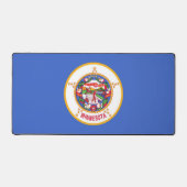 米国ミネソタ州旗を持つデスクマット デスクマット (正面)