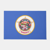 米国ミネソタ州旗を持つドア州 ドアマット (正面)