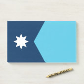 米国ミネソタ州旗を持つノート ポストイット (デスク)