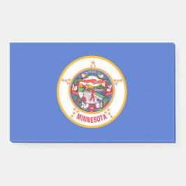 米国ミネソタ州旗を持つノート ポストイット