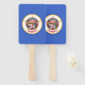 米国ミネソタ州旗を持つハンドファンのセット ハンドファン (正面&裏面)