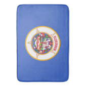 米国ミネソタ州旗を持つ大浴場 バスマット (正面縦)