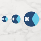 米国ミネソタ州旗を持つ表紙吹雪 コンフェッティ (裏面)