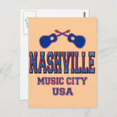 米国ミュージックシティNashville ポストカード (正面/裏面)
