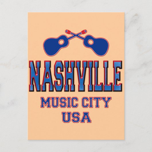 米国ミュージックシティNashville ポストカード (正面)