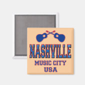 米国ミュージックシティNashville マグネット (正面/裏面)