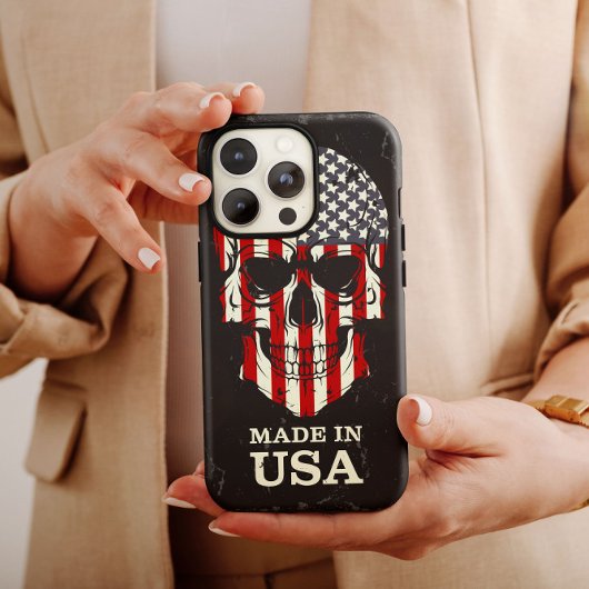 米国メイドin the USAスカルiPhone Case Mate Case-Mate iPhoneケース