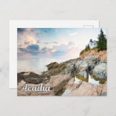 米国メイン州アカディア国立公園 シーズンポストカード (正面/裏面)