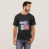 米国メキシコホンジュラス国旗 Tシャツ (正面フル)
