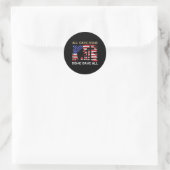 米国メモリアルデイを記念し敬意を表す Some Gave Remember and Honor 旗 ラウンドシール (バッグ)