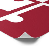 米国メリーランド州旗のポスター ポスター (角)