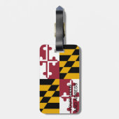 米国メリーランド州旗の荷物タグ ラゲッジタグ (裏面縦)